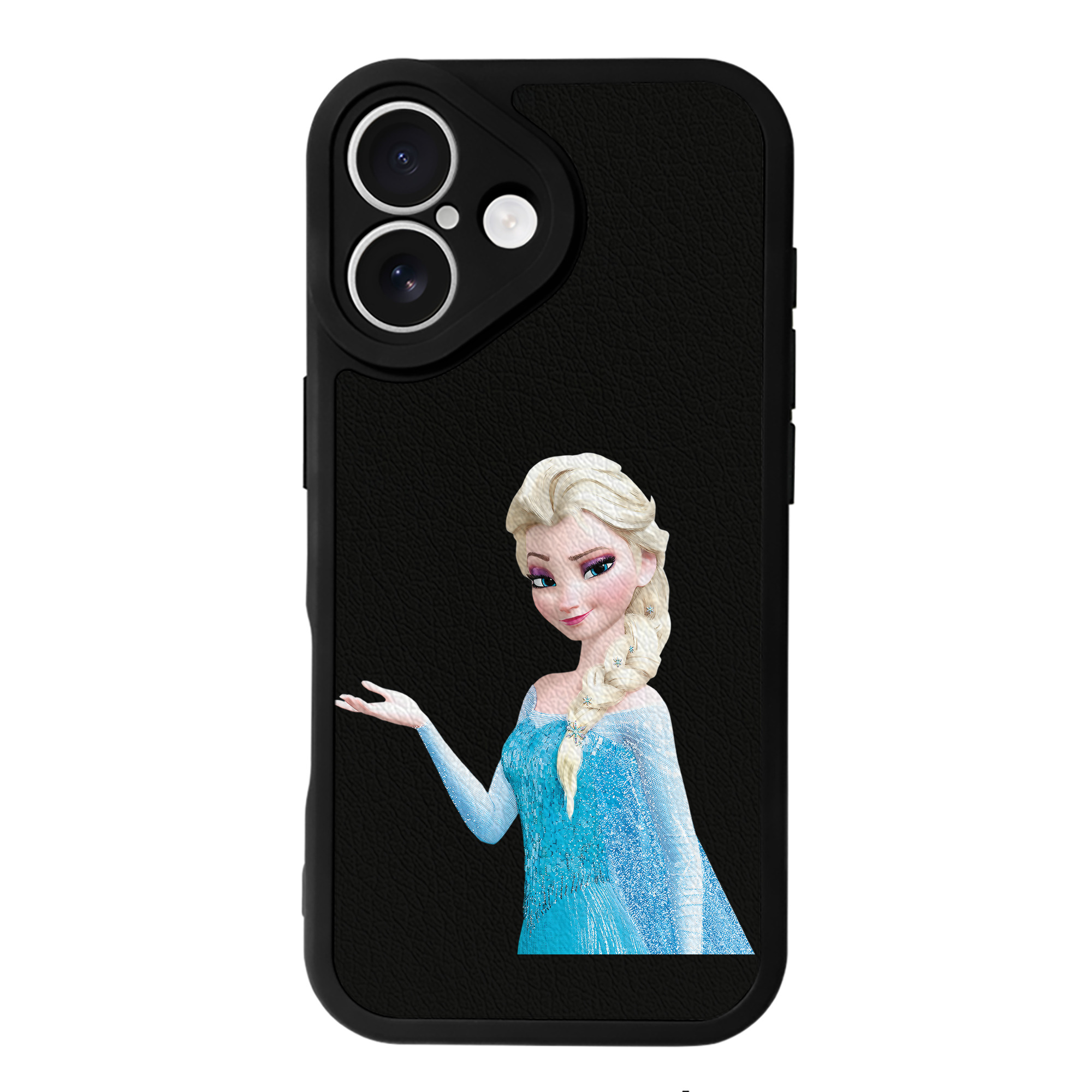 （画像用） アナと雪の女王 アンナ エルサ Frozen Anna Elsa 【iPhone 16シリーズ対応】シリコンスマホケース（レザー調） 材質：シリコン